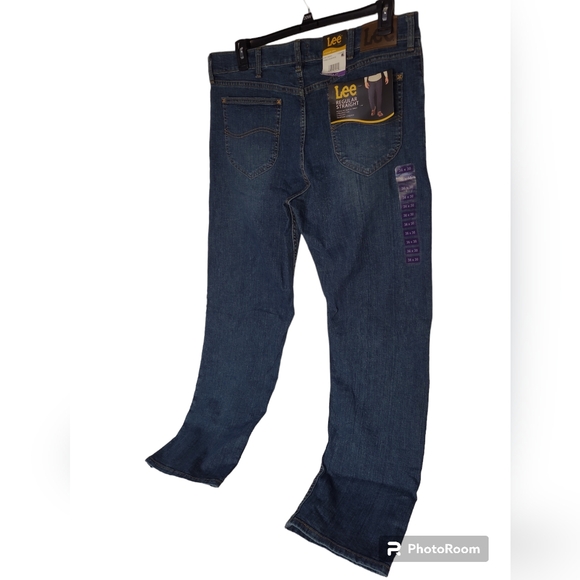 Lee Men's Regular Straight 5-Pocket Jeans - Tinted Midshade Size 36 X 30 - Picture 3 of 11